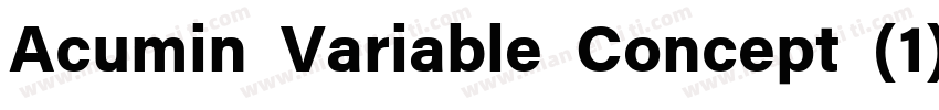 Acumin Variable Concept (1)字体转换